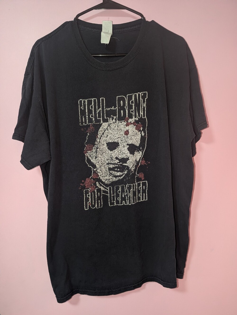 Vintage 90s Leatherface Hell-Bent For Leather Horror T-Shirt